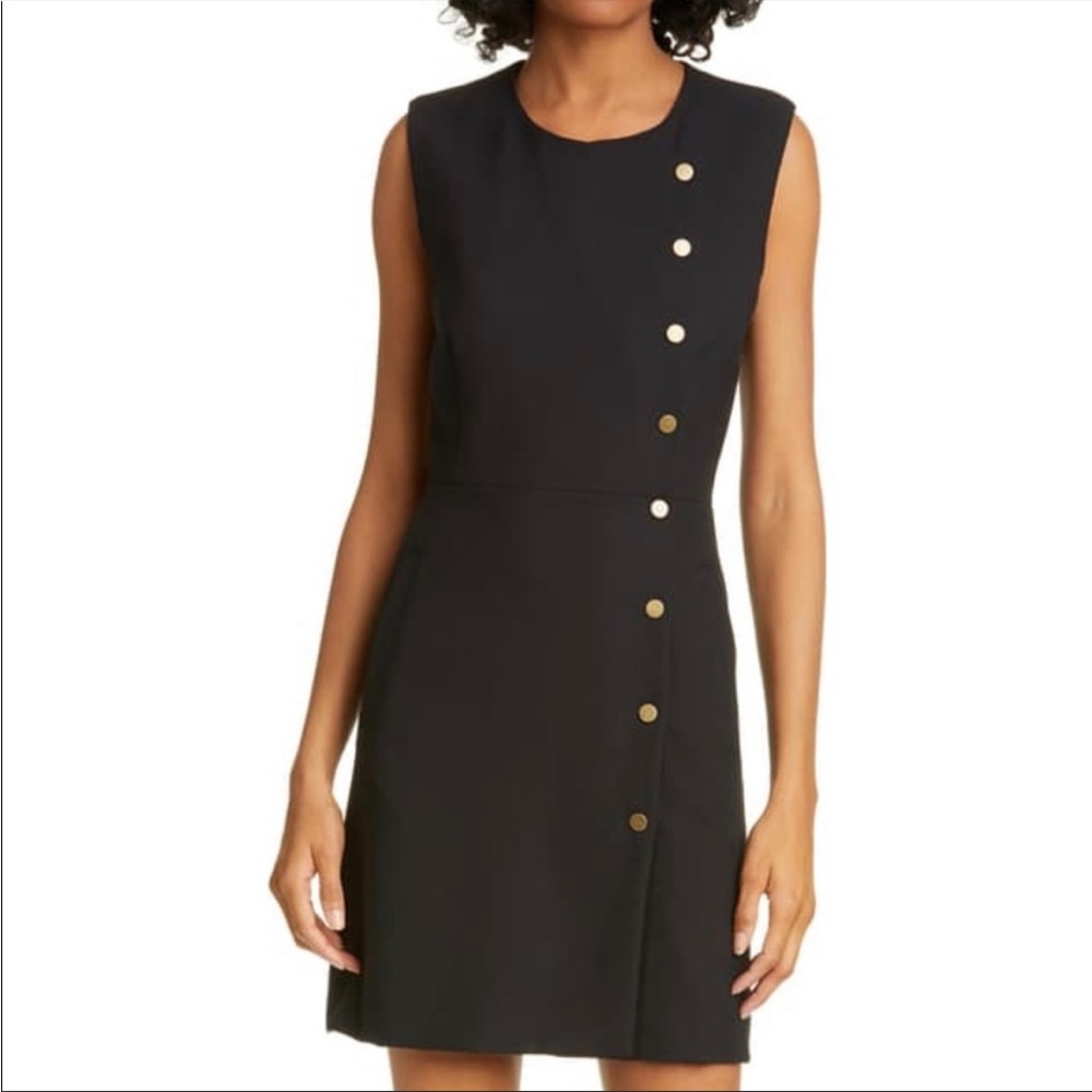Veronica Beard Cutler Crewneck Mini Dress small fabric flaw on back of dress